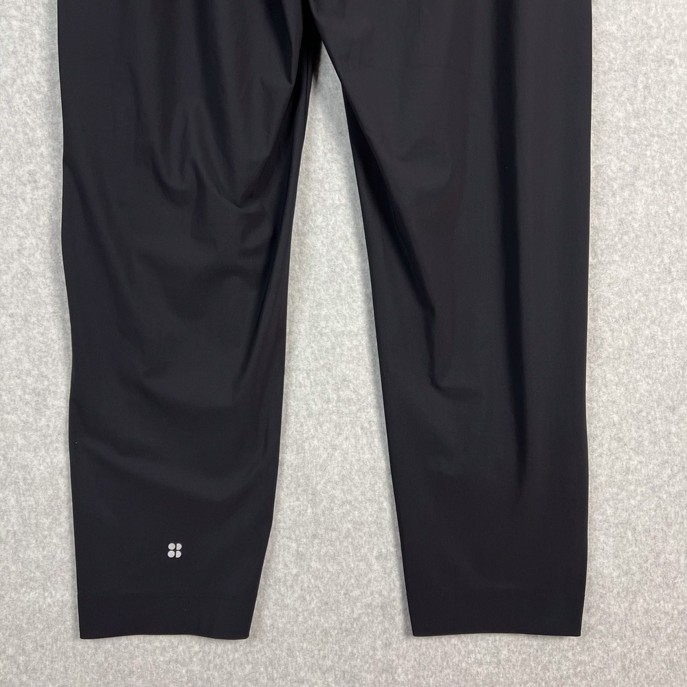 Sweaty Betty Size 12 Black Explorer Pants High Waisted Elastic Waist Pockets - Picture 8 of 15
